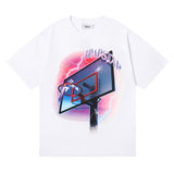 Cross-border foreign trade wholesale trapstar gradient letter ts tiger head printing short-sleeved couple loose high street