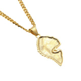 Jewelry Indian Chief Skull Stainless Steel Pendant Necklace