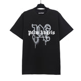 wholesale pa angel coconut tree flame letter logo graffiti paint short-sleeved t-shirt