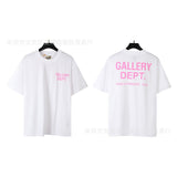 American classic series high street gall retro basic letter d print short sleeve t-shirt