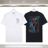 Casablanca spring/summer dreamland: starry castle casa letter logo short sleeve couple's tee