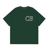 Wholesale export cole buxton minimalist cursive signature print short sleeve t-shirt - high street style