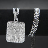 Jewelry Diamond Dog Tags Necklace Spectrum Dog Tags