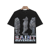 Wholesale billin hip-hop high street cartoon graphic dropped shoulder couple's short sleeve t-shirt