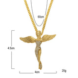 Jewelry Rhinestone 'Angel ' Necklace Angel Pieces Royalty
