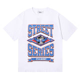 Cross-border foreign trade wholesale trapstar gradient letter ts tiger head printing short-sleeved couple loose high street