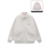 Unisex Baseball Jersey Spring and Autumn Jacket Double-Sided Plaid Embroidered Loose Casual Couple Jacket