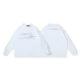 american trend high quality loose t-shirt pure cotton front and rear high-definition printing casualcoupletrendy short sleeves