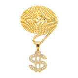 Jewelry Diamond  '$' Shspe Get Rich Necklace