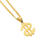 Jewelry Diamond  '$' Shspe Get Rich Necklace