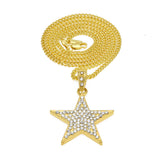 Jewelry Rhinestone Pentagram Pendant Necklace St. Valentine's Royalty