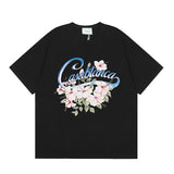 Summer collection: casa casablanca print oversized short-sleeve t-shirt - premium heavyweight cotton