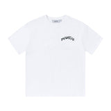 trap gradient letter tiger head short sleeve european and american high street trap star printing t-shirt loose s