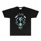Casablanca T Shirts Fashion Print Street