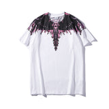 Marcelo classic phantom wings t-shirt - colorful feather lightning blade design - perfect for couples (mb short sleeve)