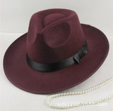 Walter White Fedora Xu Wenqiang Jackson Top Hat Men and Women British Wool Felt Hats Old Man