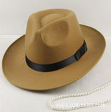 Walter White Fedora Xu Wenqiang Jackson Top Hat Men and Women British Wool Felt Hats Old Man