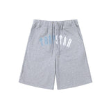 Cross-border trade trapstar rainbow letter gradient towel embroidery short sleeve t-shirt & fog high street shorts set
