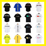 Correct version of pa beheaded bear short sleeves palm tree high street bat sleeves big logo letter on the back