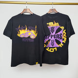 Cough syrup short-sleeved high-quality pure cotton round neck t-shirt fashionprinting breathable short-sleeved summer