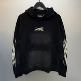 H-star series] fog high street retro women's head washed and distressed couple t-shirt shorts sweatshirt pants