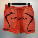 H-star series] fog high street retro women's head washed and distressed couple t-shirt shorts sweatshirt pants