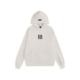 Fog season 8 essentials flocked silicone printing couple loose hooded sweatshirt pants