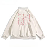 Unisex Baseball Jersey Casual Loose Vintage Embroidered Jacket Cardigan Jacket