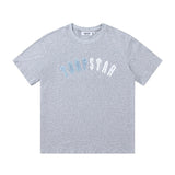 Cross-border trade trapstar rainbow letter gradient towel embroidery short sleeve t-shirt & fog high street shorts set