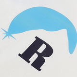 Rhude T Shirts Blue Sunset Print Cotton Casual Short Sleeve Men and Women