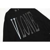 Vlone Sweatshirts Autumn/Winter Silver Big V Letter Crew Neck