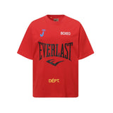 Gallery european and american couple wear plus size fried color washed short-sleeved t-shirt youth tee
