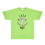 Casablanca T Shirts Fashion Print Street