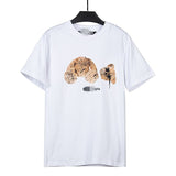 Correct version of pa beheaded bear short sleeve palm tree high street ins teddy bear shark love