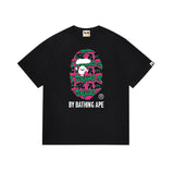 Cross-border wholesale summer classic ape camo lightning print cotton short sleeve t-shirt