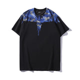Marcelo classic phantom wings t-shirt - colorful feather lightning blade design - perfect for couples (mb short sleeve)