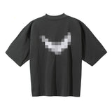 Correct version kanye kanye three-party joint peace dove short-sleeved t-shirt casual american high street hooded sweatshirt