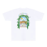 Casablanca T Shirts Fashion Print Street