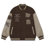 Unisex Baseball Jersey Embroidered Loose Baseball Jacket Couple