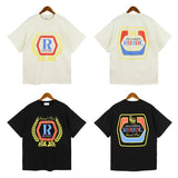American rhu co-branded marlboro f formula traffic jam coconut tree sunset logo short-sleeved couple t