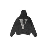 Vlone Hoodie autumn and winter fingerprint printing loose