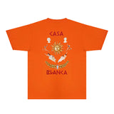 Casablanca T Shirts Fashion Print Street