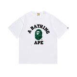 B@pe tshirtsssummertrendy ape head little monkey camouflage couple short sleeve round neck t-shirt men