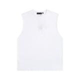 essential double line fog shorts icon laminated stereo letter round neck couple pullover