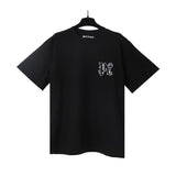 wholesale pa angel coconut tree flame letter logo graffiti paint short-sleeved t-shirt