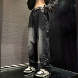 Unisex Jeans Autumn/Winter Retro Straight Loose Wide Leg Pants Casual Pants