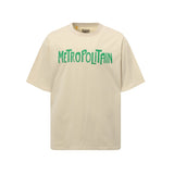 Gallery european and american couple wear plus size fried color washed short-sleeved t-shirt youth tee