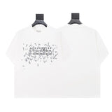 Mm series export wholesale margiela simple style digital four-corner mark couple short-sleeved t-shirtpure cotton high quality