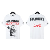 pa long sleeve t-shirt palm tree back letter big logo bat sleeve os dropped shoulders