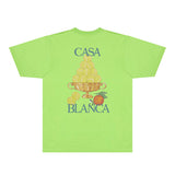 Casablanca T Shirts Fashion Print Street